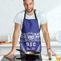 Personalised Queen Salote College Apron Kolisi Fefine 100th Anniversary Kupesi Blue - Polynesian Pride