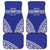 Personalised Queen Salote College Car Mats Kolisi Fefine 100th Anniversary Kupesi Blue - Polynesian Pride