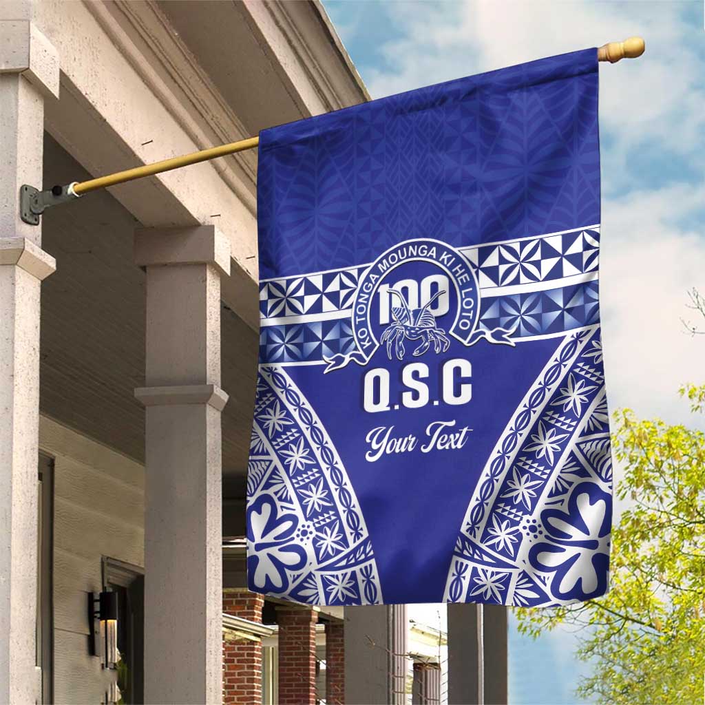 Personalised Queen Salote College Garden Flag Kolisi Fefine 100th Anniversary Kupesi Blue - Polynesian Pride