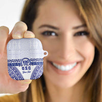 Personalised Queen Salote College AirPods Case Kolisi Fefine 100th Anniversary Kupesi White - Polynesian Pride