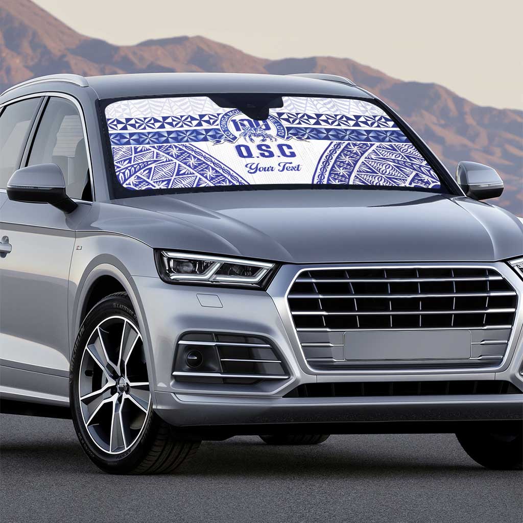 Personalised Queen Salote College Auto Sun Shade Kolisi Fefine 100th Anniversary Kupesi White - Polynesian Pride