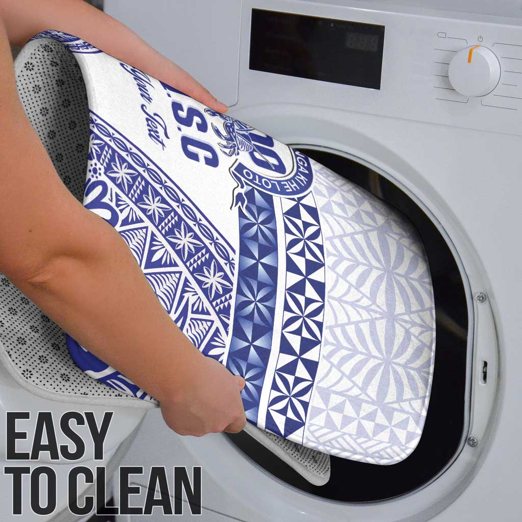 Personalised Queen Salote College Bathroom Set Kolisi Fefine 100th Anniversary Kupesi White - Polynesian Pride