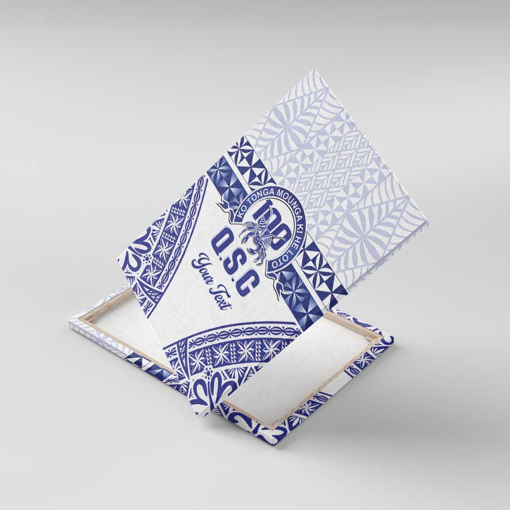 Personalised Queen Salote College Canvas Wall Art Kolisi Fefine 100th Anniversary Kupesi White - Polynesian Pride