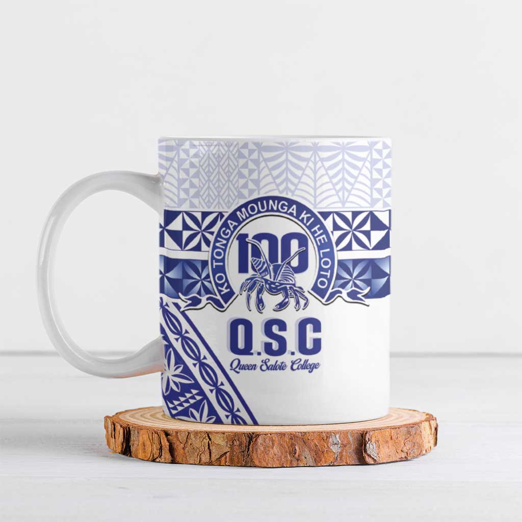 Personalised Queen Salote College Ceramic Mug Kolisi Fefine 100th Anniversary Kupesi White - Polynesian Pride