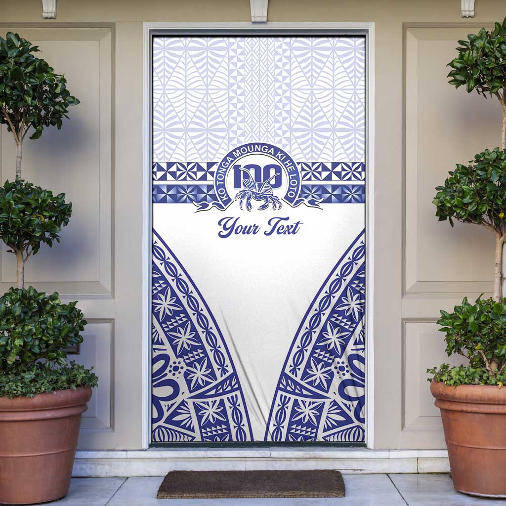 Personalised Queen Salote College Door Cover Kolisi Fefine 100th Anniversary Kupesi White - Polynesian Pride