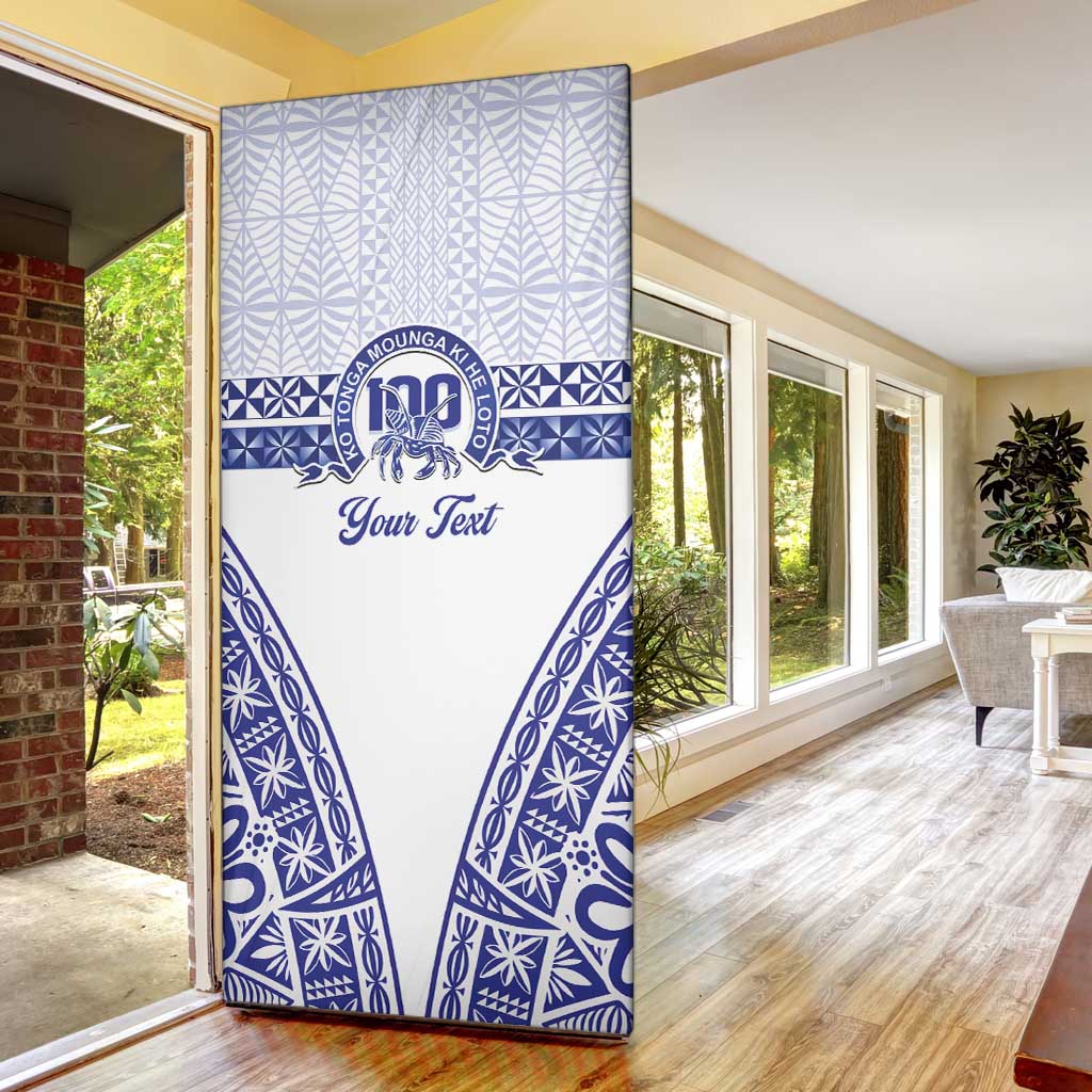Personalised Queen Salote College Door Cover Kolisi Fefine 100th Anniversary Kupesi White - Polynesian Pride