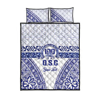 Personalised Queen Salote College Quilt Bed Set Kolisi Fefine 100th Anniversary Kupesi White - Polynesian Pride