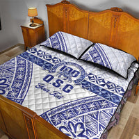 Personalised Queen Salote College Quilt Bed Set Kolisi Fefine 100th Anniversary Kupesi White - Polynesian Pride