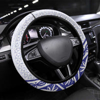 Queen Salote College Steering Wheel Cover Kolisi Fefine 100th Anniversary Kupesi White - Polynesian Pride