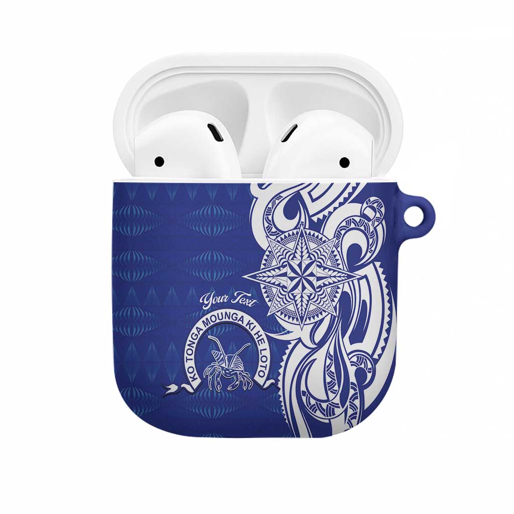 Personalised Queen Salote College AirPods Case QSC Est 1926 Ngatu Pattern - Polynesian Pride