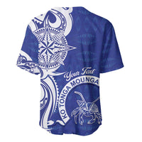 Personalised Queen Salote College Baseball Jersey QSC Est 1926 Ngatu Pattern - Polynesian Pride