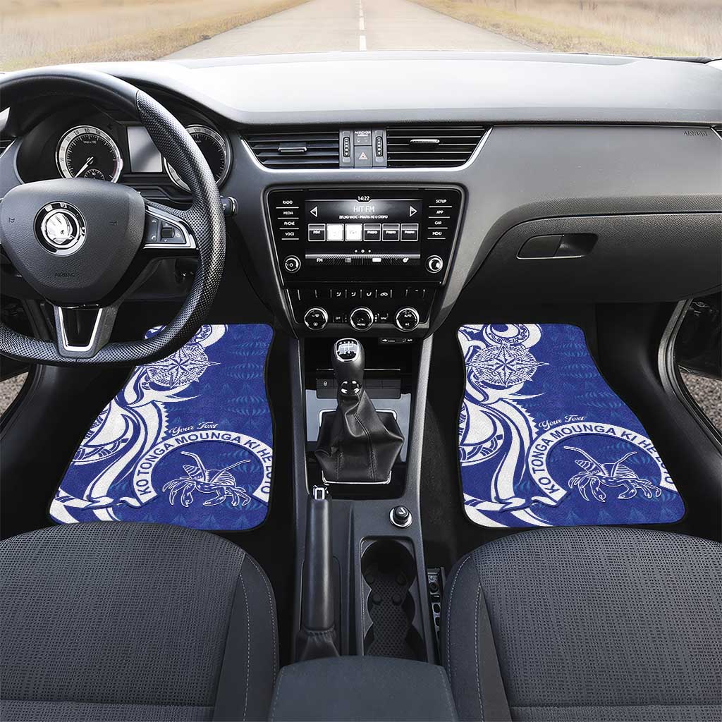 Personalised Queen Salote College Car Mats QSC Est 1926 Ngatu Pattern - Polynesian Pride