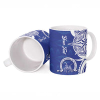 Personalised Queen Salote College Ceramic Mug QSC Est 1926 Ngatu Pattern - Polynesian Pride