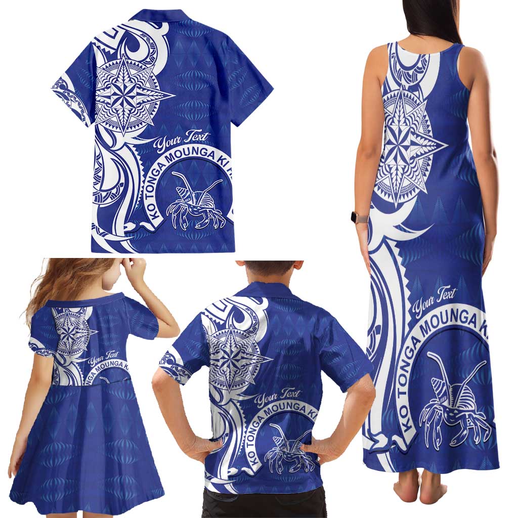 Personalised Queen Salote College Family Matching Tank Maxi Dress and Hawaiian Shirt QSC Est 1926 Ngatu Pattern - Polynesian Pride