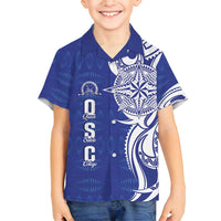 Personalised Queen Salote College Family Matching Tank Maxi Dress and Hawaiian Shirt QSC Est 1926 Ngatu Pattern - Polynesian Pride