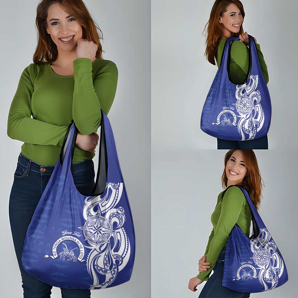 Personalised Queen Salote College Grocery Bag QSC Est 1926 Ngatu Pattern - Polynesian Pride