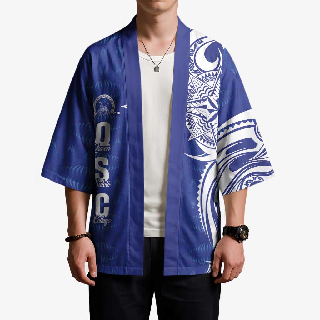 Personalised Queen Salote College Kimono QSC Est 1926 Ngatu Pattern - Polynesian Pride