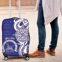 Personalised Queen Salote College Luggage Cover QSC Est 1926 Ngatu Pattern - Polynesian Pride