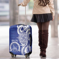 Personalised Queen Salote College Luggage Cover QSC Est 1926 Ngatu Pattern - Polynesian Pride