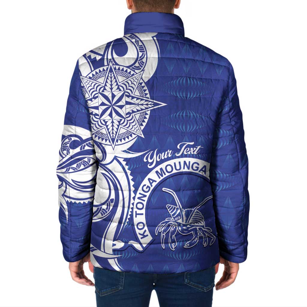 Personalised Queen Salote College Padded Jacket QSC Est 1926 Ngatu Pattern - Polynesian Pride