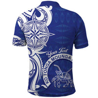 Personalised Queen Salote College Polo Shirt QSC Est 1926 Ngatu Pattern - Polynesian Pride