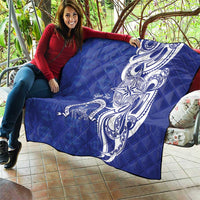 Personalised Queen Salote College Quilt QSC Est 1926 Ngatu Pattern - Polynesian Pride