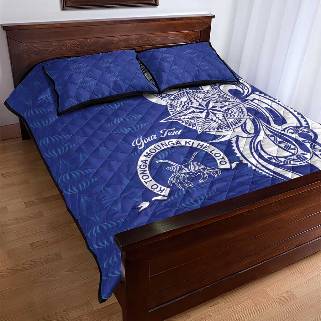 Personalised Queen Salote College Quilt Bed Set QSC Est 1926 Ngatu Pattern - Polynesian Pride