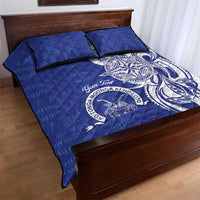 Personalised Queen Salote College Quilt Bed Set QSC Est 1926 Ngatu Pattern - Polynesian Pride