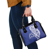 Personalised Queen Salote College Shoulder Handbag QSC Est 1926 Ngatu Pattern - Polynesian Pride