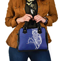 Personalised Queen Salote College Shoulder Handbag QSC Est 1926 Ngatu Pattern - Polynesian Pride