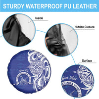 Personalised Queen Salote College Spare Tire Cover QSC Est 1926 Ngatu Pattern - Polynesian Pride