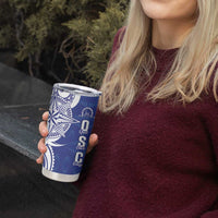 Personalised Queen Salote College Tumbler Cup QSC Est 1926 Ngatu Pattern - Polynesian Pride