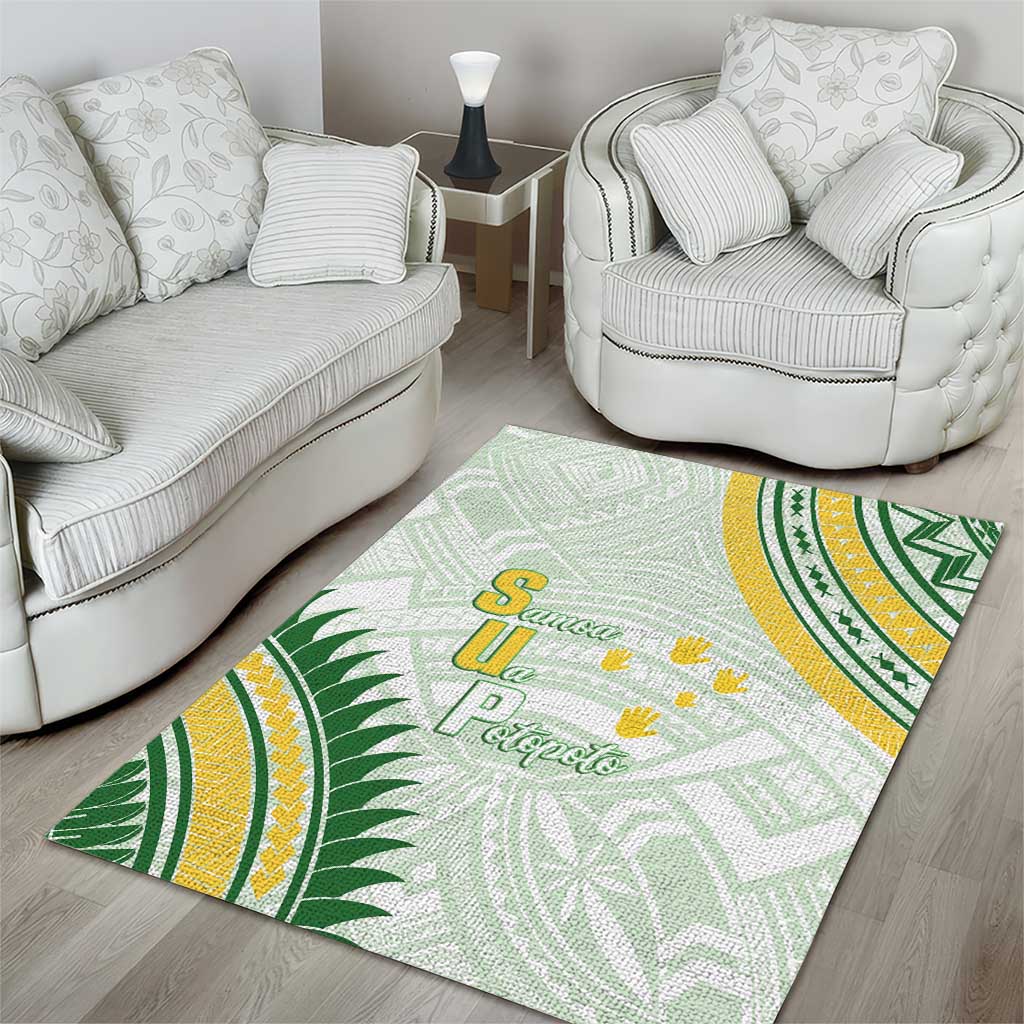 Samoa Ua Potopoto Area Rug SUP Est 2025 Samoan Pattern - Polynesian Pride