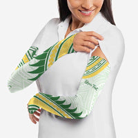 Personalised Samoa Ua Potopoto Arm Sleeves SUP Est 2025 Samoan Pattern - Polynesian Pride