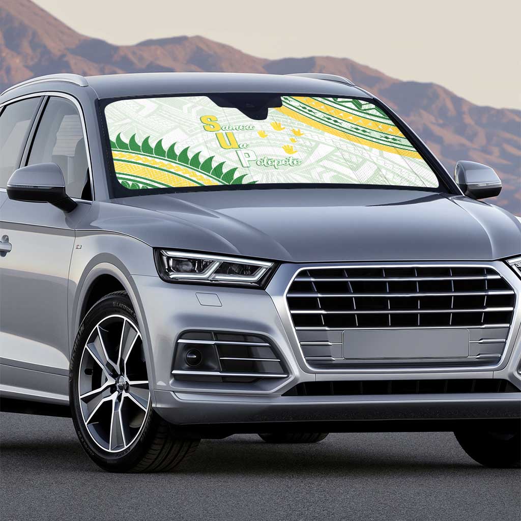 Samoa Ua Potopoto Auto Sun Shade SUP Est 2025 Samoan Pattern - Polynesian Pride