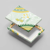 Samoa Ua Potopoto Canvas Wall Art SUP Est 2025 Samoan Pattern - Polynesian Pride