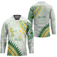 Personalised Samoa Ua Potopoto Hockey Jersey SUP Est 2025 Samoan Pattern - Polynesian Pride