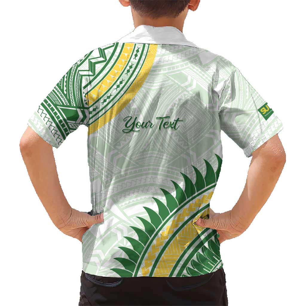 Personalised Samoa Ua Potopoto Kid Hawaiian Shirt SUP Est 2025 Samoan Pattern - Polynesian Pride