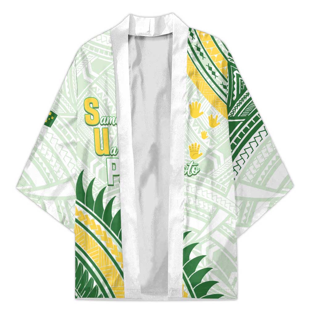 Personalised Samoa Ua Potopoto Kimono SUP Est 2025 Samoan Pattern - Polynesian Pride