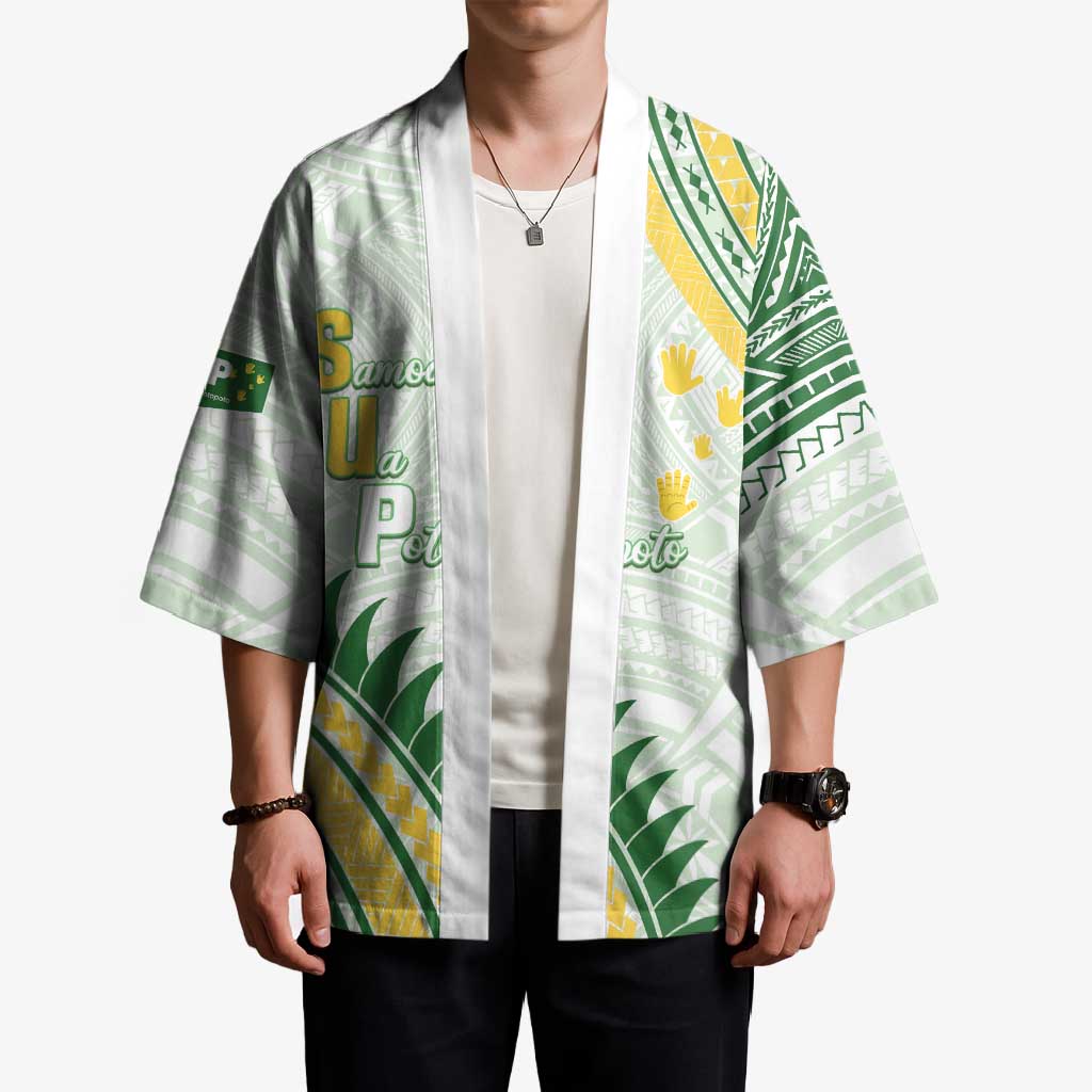 Personalised Samoa Ua Potopoto Kimono SUP Est 2025 Samoan Pattern - Polynesian Pride