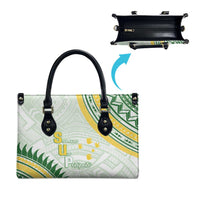 Samoa Ua Potopoto Leather Bag SUP Est 2025 Samoan Pattern - Polynesian Pride