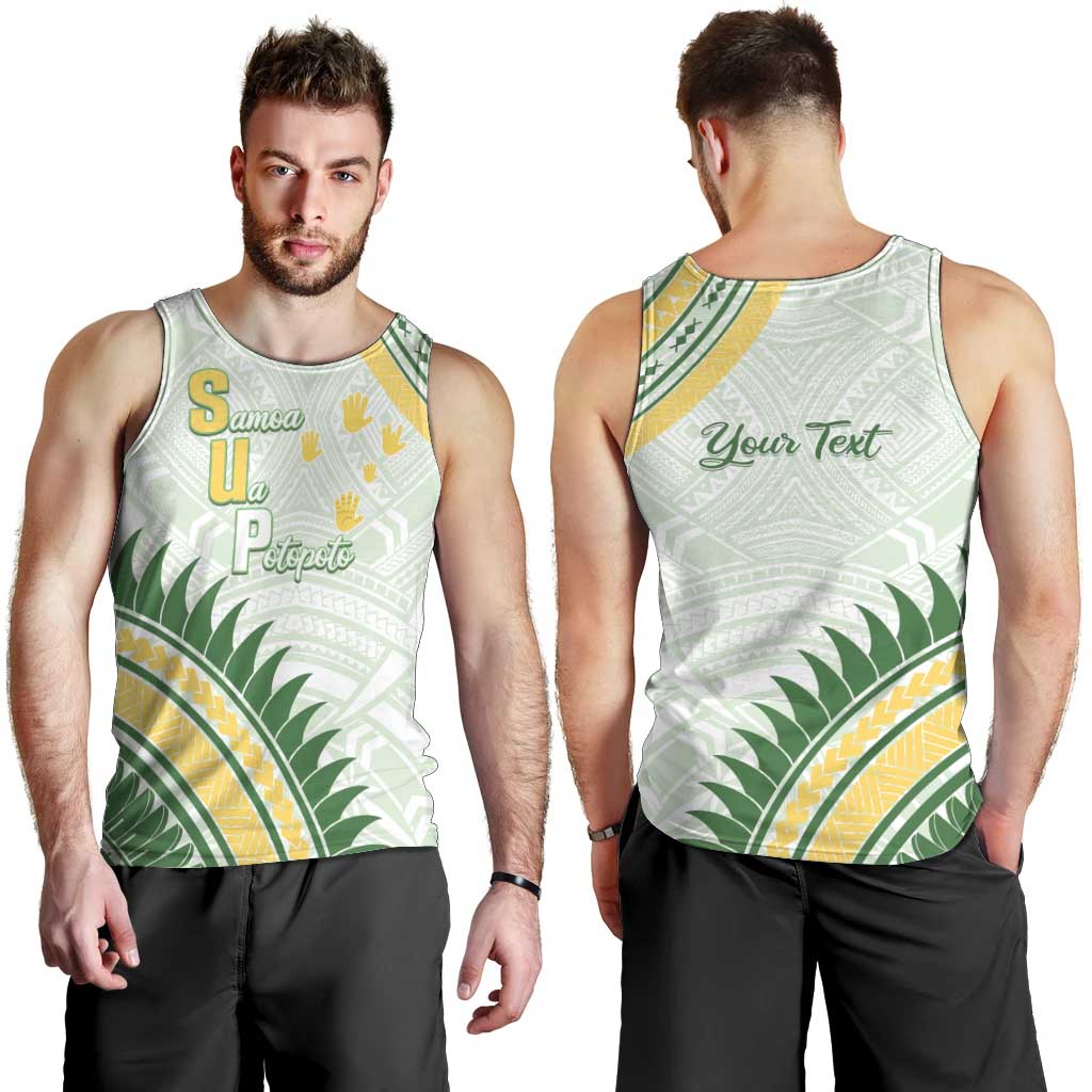 Personalised Samoa Ua Potopoto Men Tank Top SUP Est 2025 Samoan Pattern - Polynesian Pride