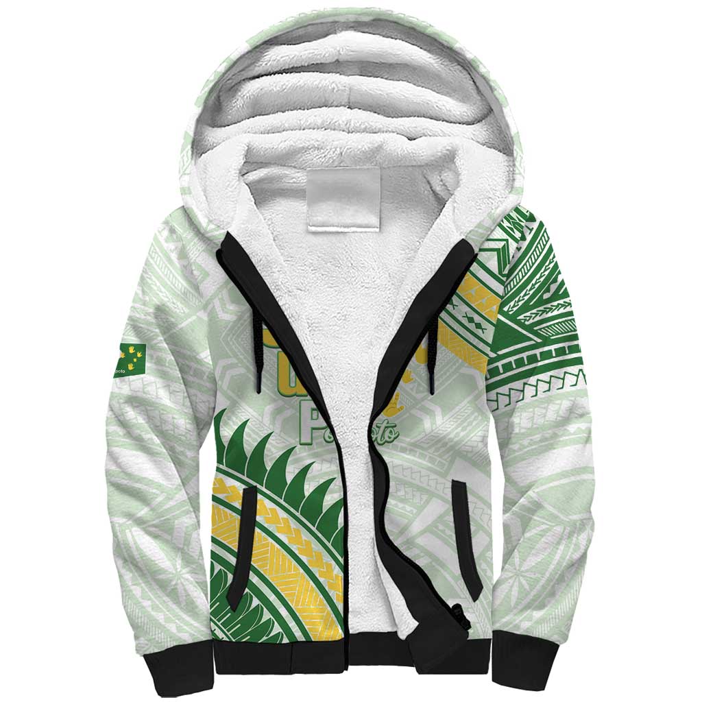 Personalised Samoa Ua Potopoto Sherpa Hoodie SUP Est 2025 Samoan Pattern - Polynesian Pride