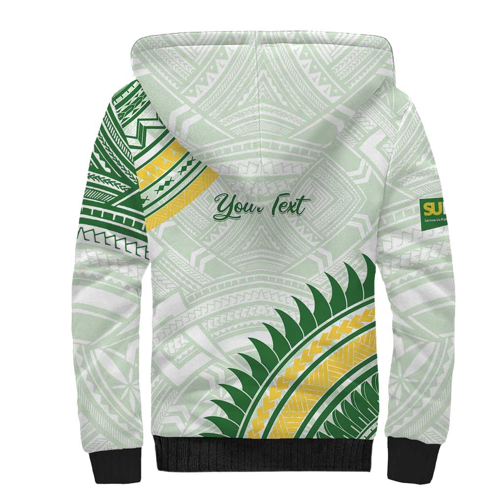 Personalised Samoa Ua Potopoto Sherpa Hoodie SUP Est 2025 Samoan Pattern - Polynesian Pride