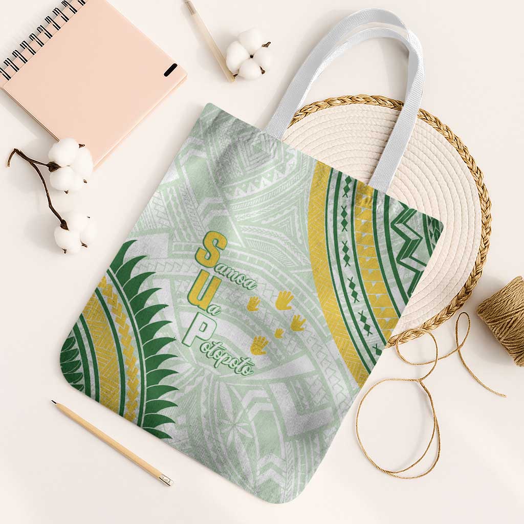 Samoa Ua Potopoto Tote Bag SUP Est 2025 Samoan Pattern - Polynesian Pride