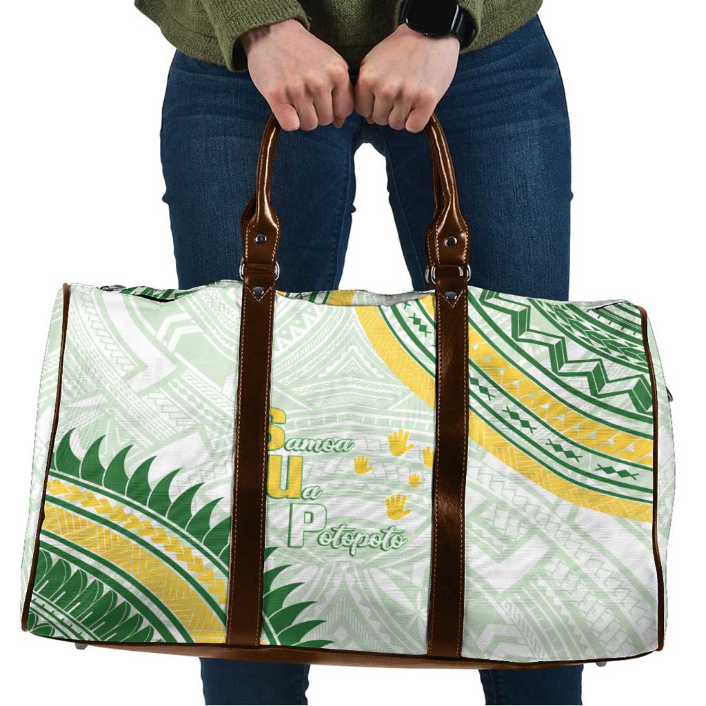 Samoa Ua Potopoto Travel Bag SUP Est 2025 Samoan Pattern - Polynesian Pride