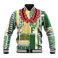 Samoa Uniting Party Baseball Jacket SUP Est 2025 Siapo Pattern - Polynesian Pride