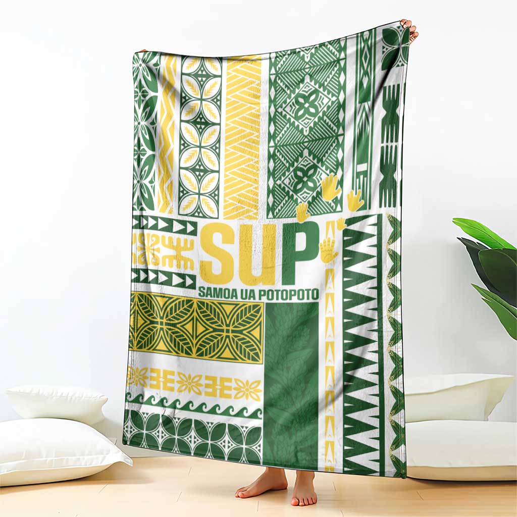 Samoa Uniting Party Blanket SUP Est 2025 Siapo Pattern - Polynesian Pride