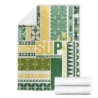 Samoa Uniting Party Blanket SUP Est 2025 Siapo Pattern - Polynesian Pride