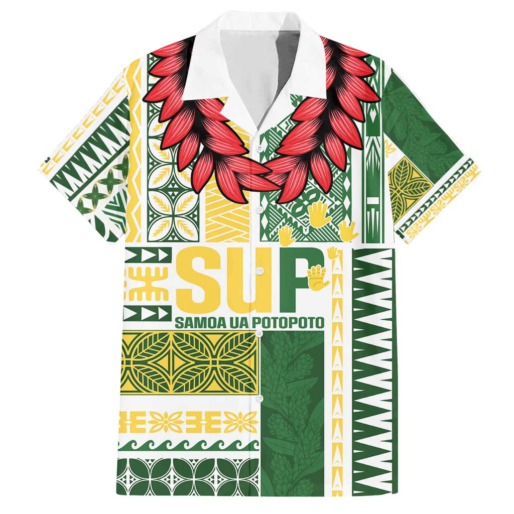 Samoa Uniting Party Hawaiian Shirt SUP Est 2025 Siapo Pattern - Polynesian Pride